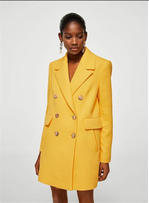 Abrigo amarillo mango Continuara.org