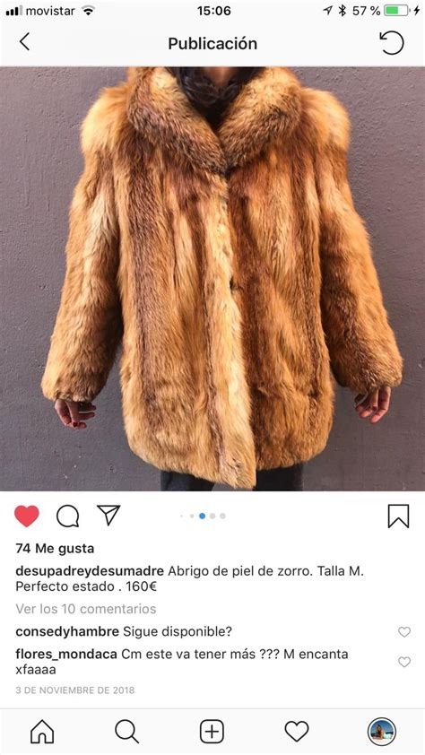 Abrigo piel zorra Continuara.org