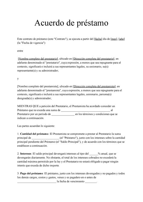Acuerdo prestamos Continuara.org