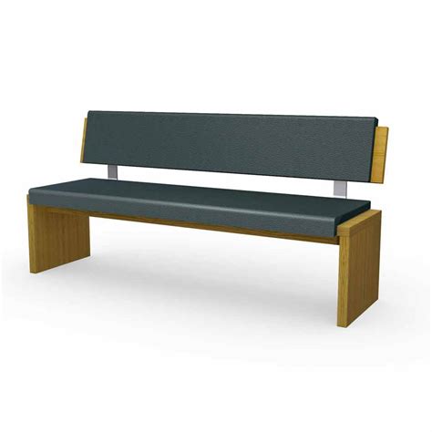 Banco madera tapizado Continuara.org