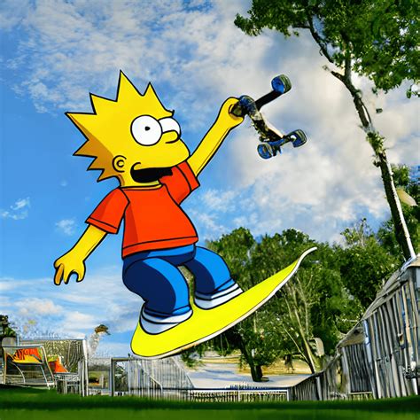 Bart simpsons skateboard Continuara.org
