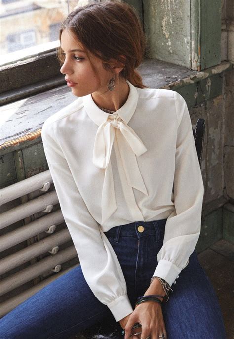 Blusa blanca mujer Continuara.org