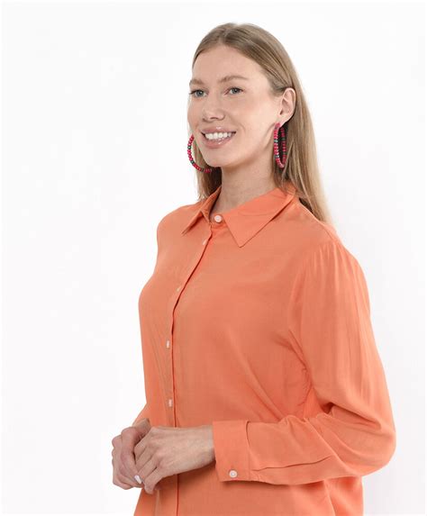 Blusa mujer naranja Continuara.org