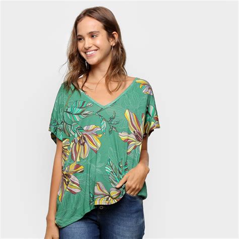 Blusa verde estampada Continuara.org