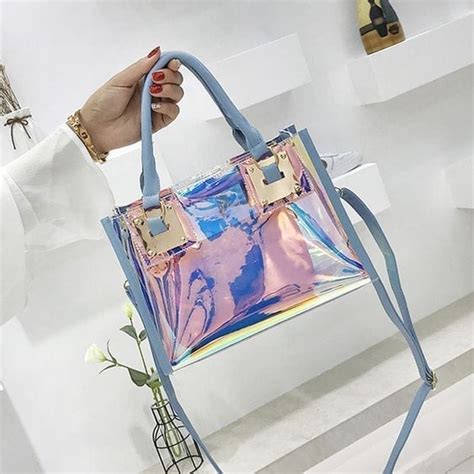 Bolso azul transparente Continuara.org