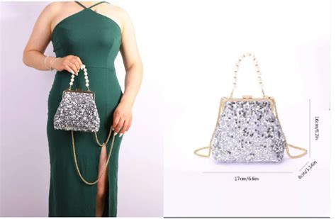 Bolso cartera plateado Continuara.org