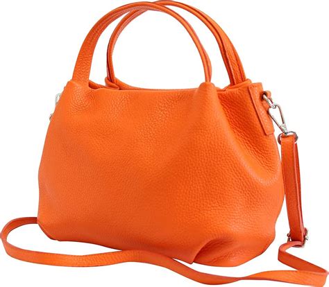 Bolso piel naranja Continuara.org