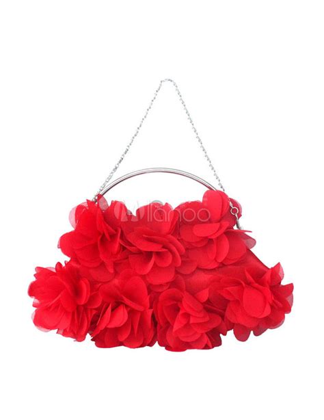 Bolso rojo flores Continuara.org