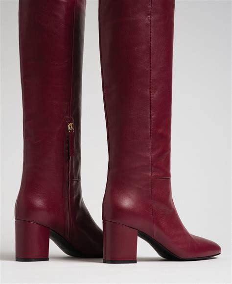 Botas altas rojo Continuara.org