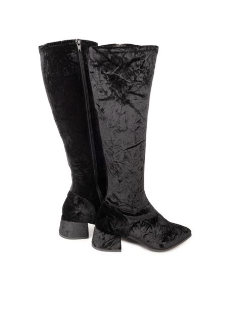 Botas altas terciopelo Continuara.org