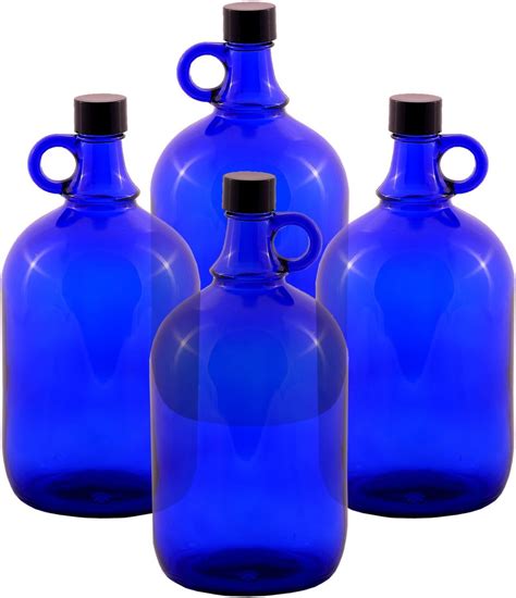 Botella cristal azul Continuara.org