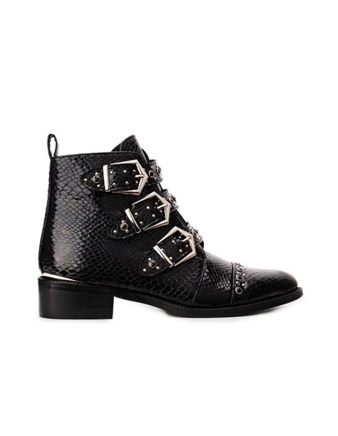 Botines hebillas negros Continuara.org