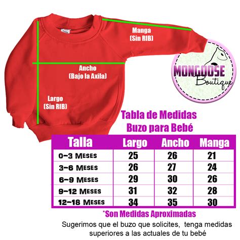 Buzo bebe talla Continuara.org