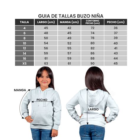 Buzos nina talla Continuara.org