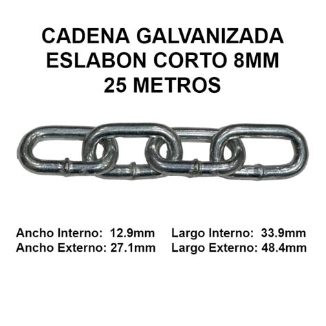Cadena galvanizada 8mm Continuara.org