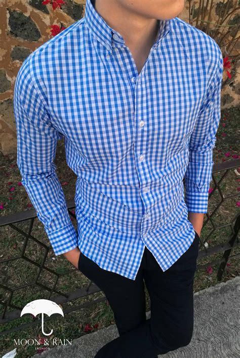 Camisa azul cuadros Continuara.org