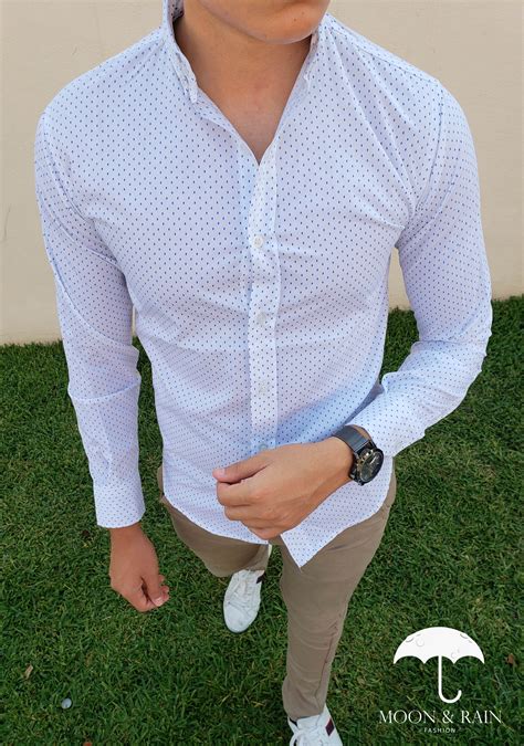 Camisa blanca azul Continuara.org