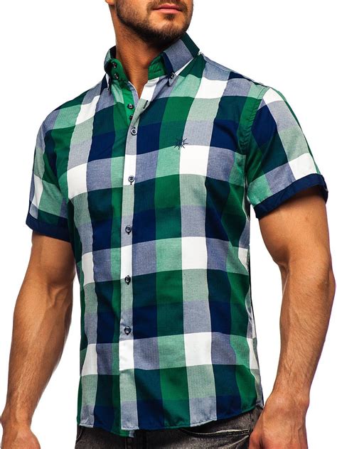 Camisa corta cuadros Continuara.org
