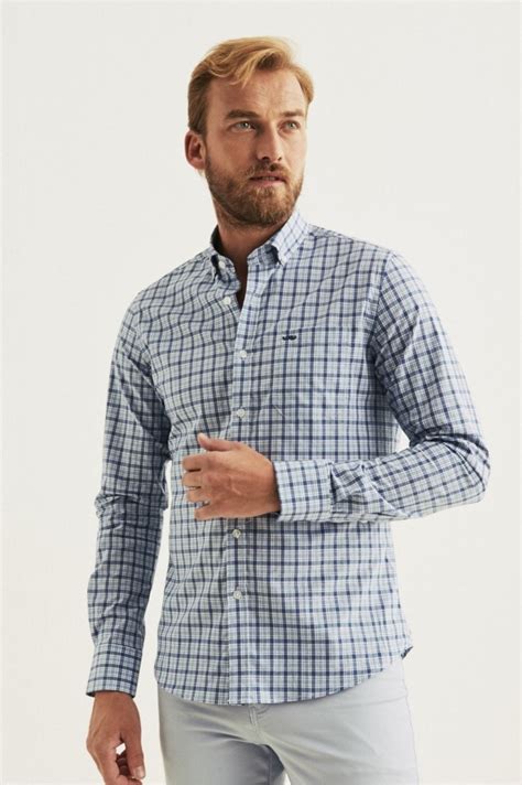 Camisa cuadros azules Continuara.org