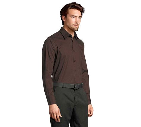 Camisa marron oscuro Continuara.org