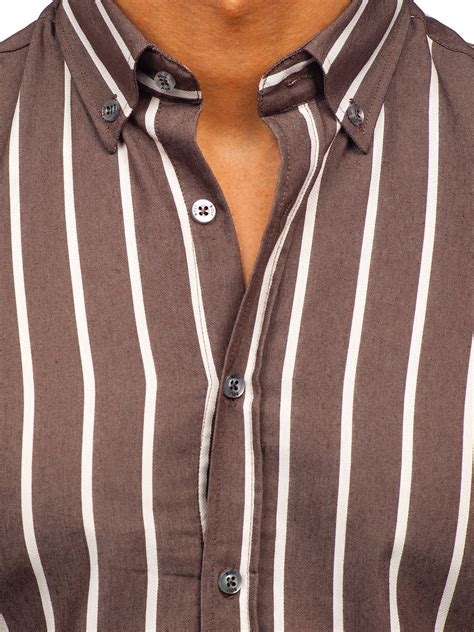 Camisa marron rayas Continuara.org