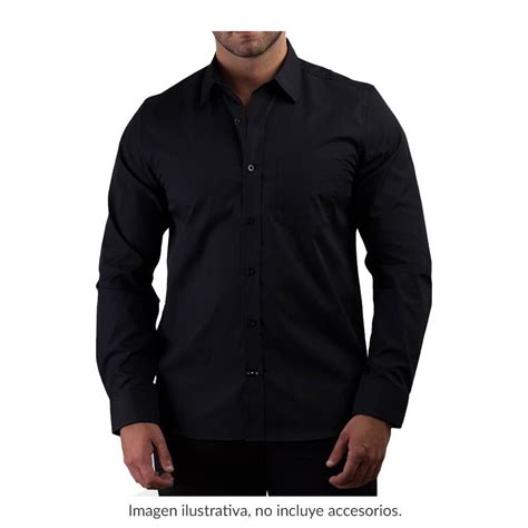 Camisa negra talla Continuara.org