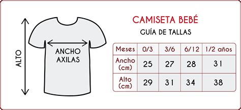 Camiseta bebe talla Continuara.org