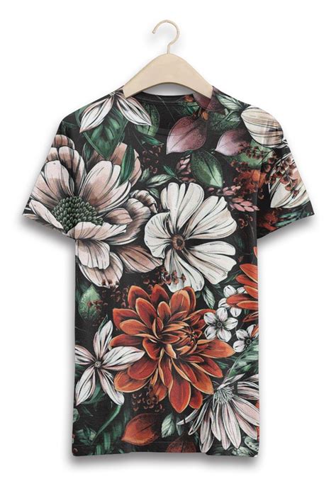 Camiseta floral Continuara.org