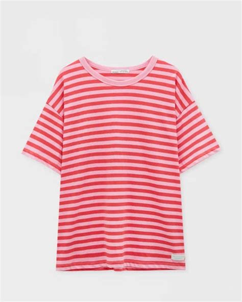 Camiseta rosa rayas Continuara.org