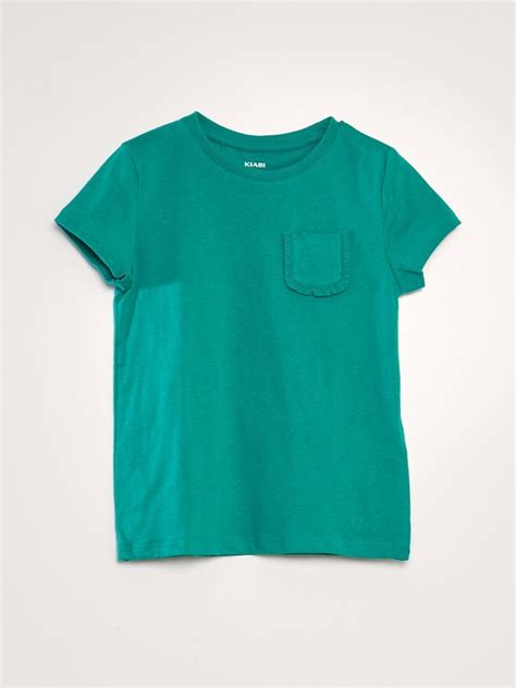 Camiseta verde bolsillo Continuara.org