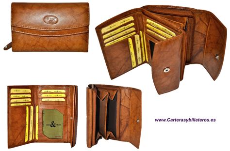 Cartera cuero piel Continuara.org