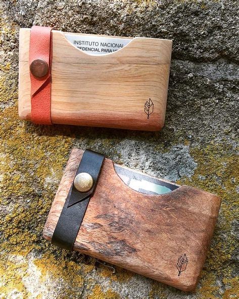Cartera tarjetero madera Continuara.org