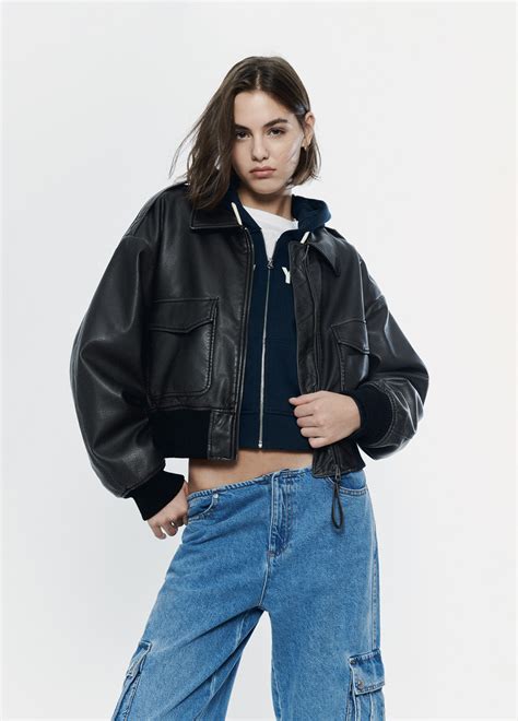 Cazadora bomber piel Continuara.org