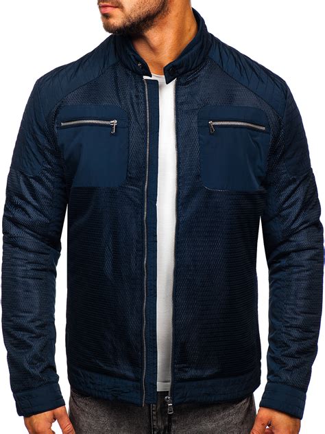 Chaqueta azul oscuro Continuara.org