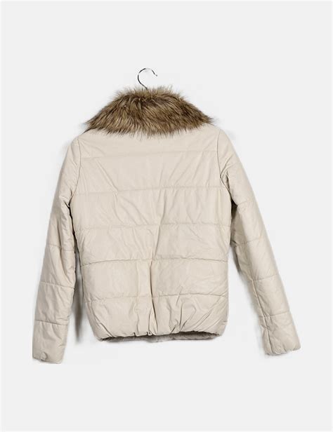 Chaqueta beige bershka Continuara.org