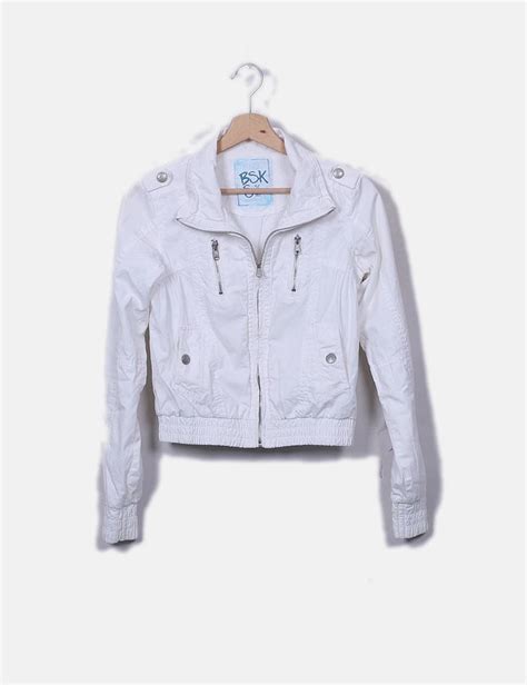 Chaqueta blanca bershka Continuara.org