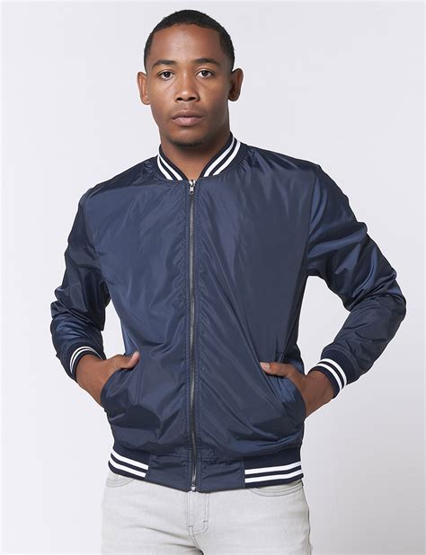 Chaqueta bomber azul Continuara.org
