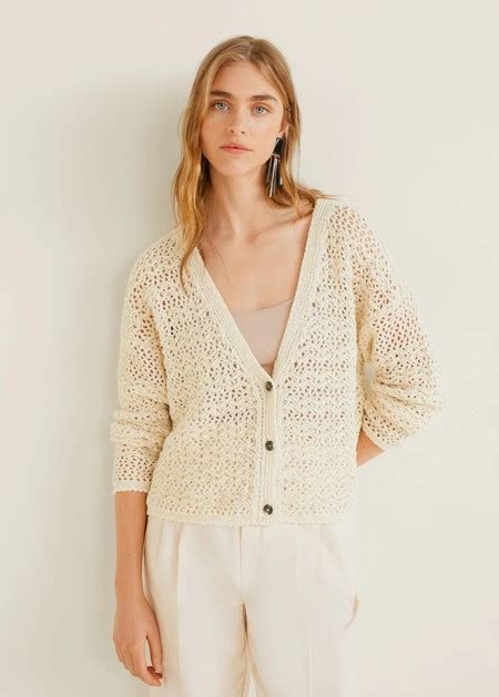 Chaqueta cardigan punto Continuara.org