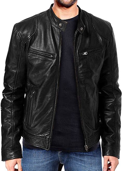 Chaqueta cuero negra Continuara.org