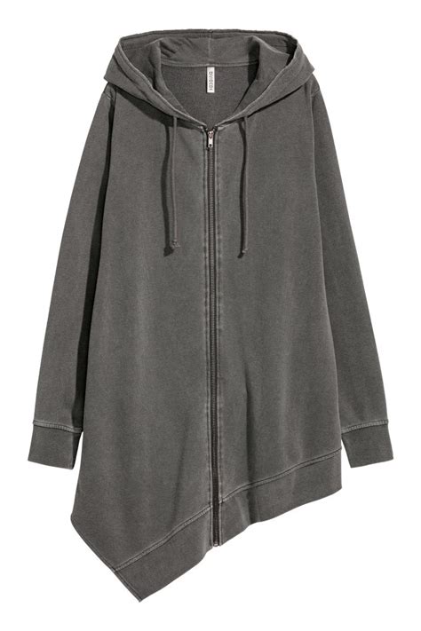Chaqueta gris capucha Continuara.org