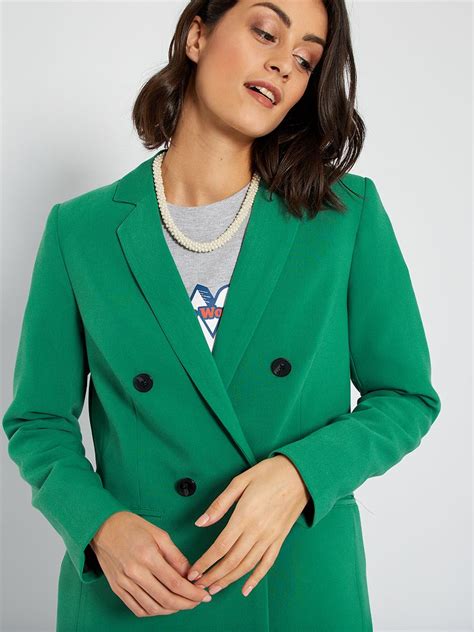 Chaqueta larga verde Continuara.org