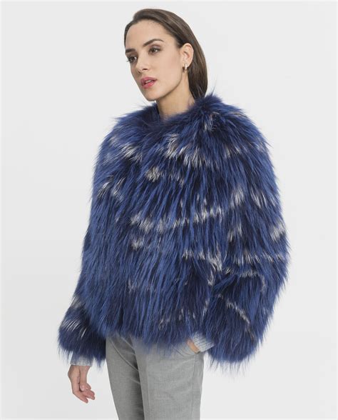 Chaqueta pelo azul Continuara.org