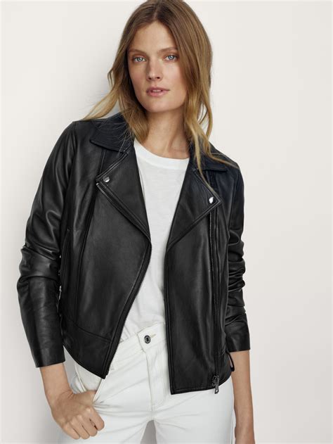 Chaqueta piel negro Continuara.org