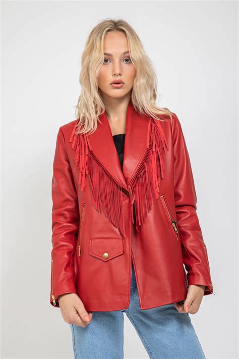 Chaqueta piel roja Continuara.org