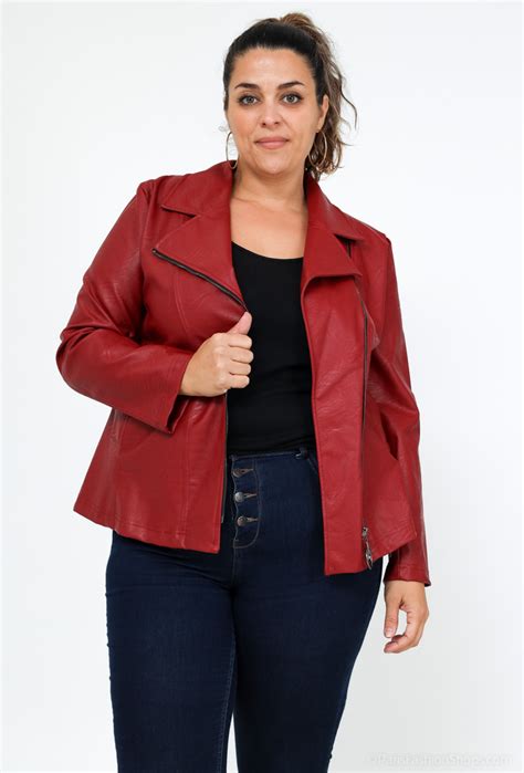 Chaqueta polipiel talla Continuara.org
