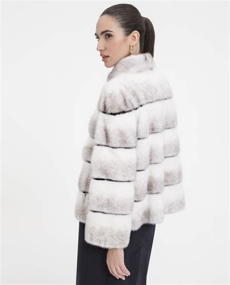 Chaqueta vison blanco Continuara.org