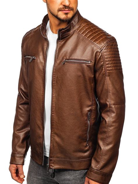 Chaqueton cuero marron Continuara.org