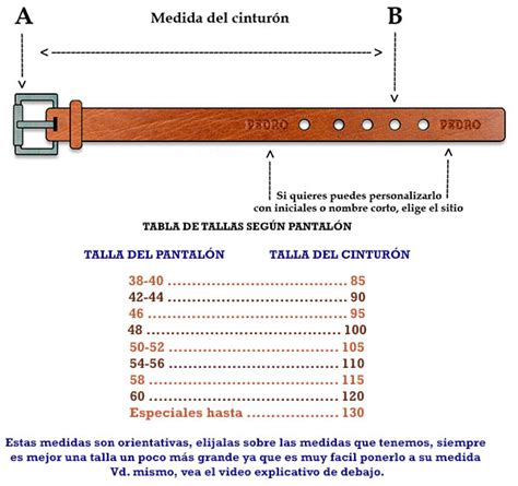 Cinturon piel talla Continuara.org