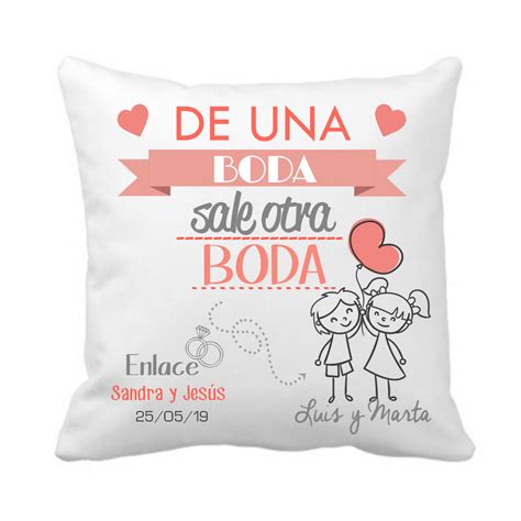 Cojin boda Continuara.org