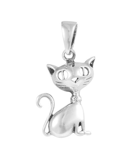 Colgante plata gato Continuara.org